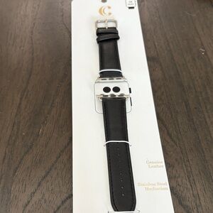 Charming Charlie Black Leather Watch Band